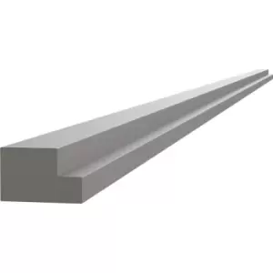 Image of Kitchen Kit Flatpack J-Pull Multi Rail Super Gloss 2745mm in Dust Grey Mdf