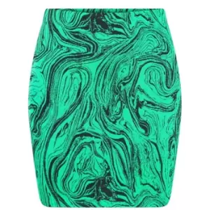 Image of Daisy Street Daisy Swirl Skirt - Green