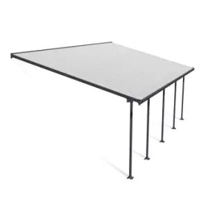 Image of Palram - Canopia Feria Grey Non-Retractable Awning, (L)7.87M (H)3.05M (W)3.85M