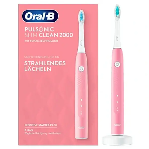 Image of Oral-B Pulsonic Slim Clean 2000 Pink Electric Toothbrush