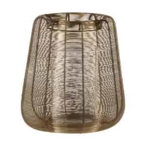 Image of EGLO Hagony Candleholder With Gold Wireframe Bowl