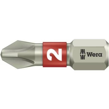 Image of Philips bit PH 2 Wera 38511 TS PH 2 X 25 MM Stainless steel