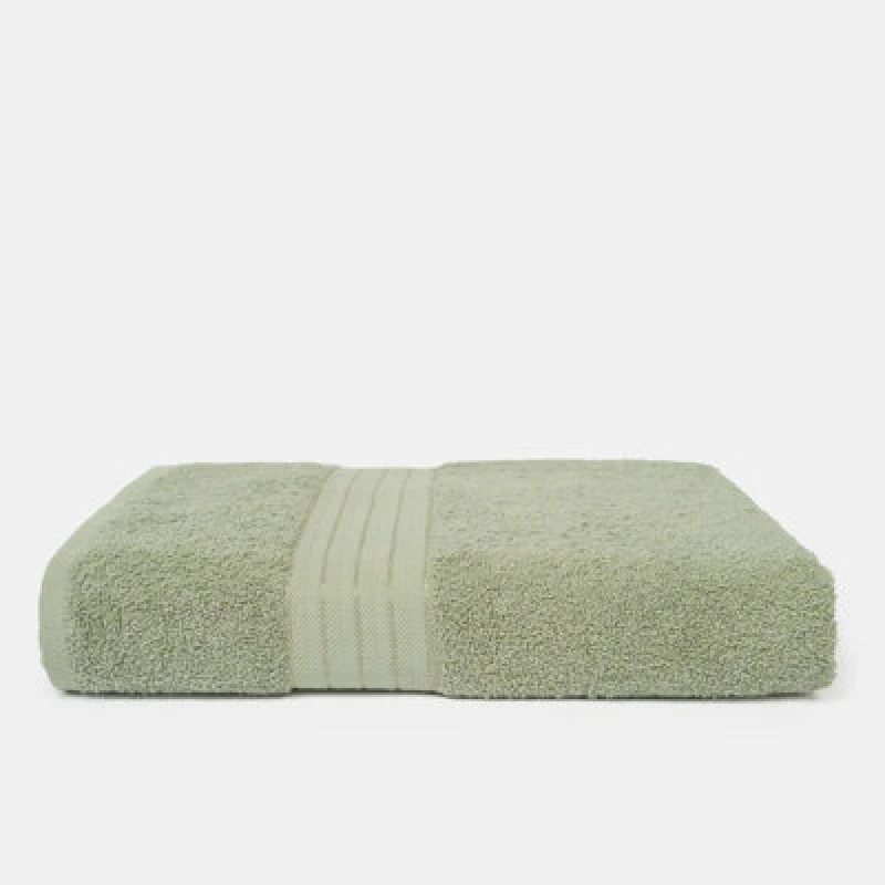 Image of OHS OHS Luxury 100% Cotton Bath Sheet Bathroom Towel in Pale Green Pale Green Bath Sheet Unisex 5027434214341