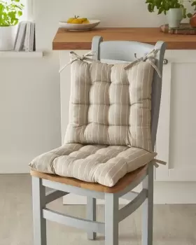 Image of Cotton Traders 2 Pack Pinstripe Seat Pads in Multi