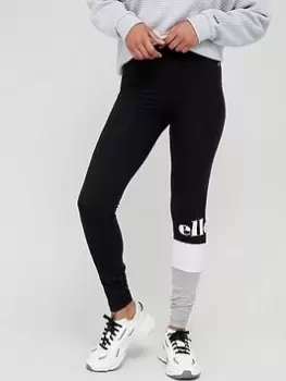 Image of Ellesse Stripy Leggings - Black, Size 6, Women