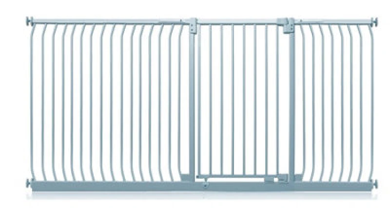 Image of Safetots Extra Tall Elite Safety Gate, 234Cm - 243Cm, Matt Grey, Extra Tall 96.8Cm In Height, Pressure Fit Stair Gate