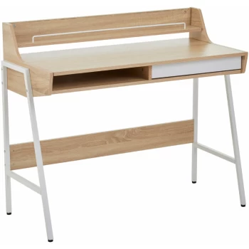 Image of Premier Housewares - Bradbury Natural Oak Veneer Desk