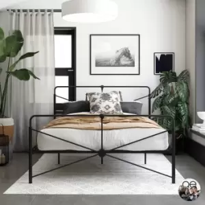 Image of Leopold Metal Bed Black