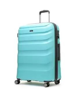 Image of Rock Luggage Bali UYG8R 8 Wheel Hardshell Large Turquoise Suitcase