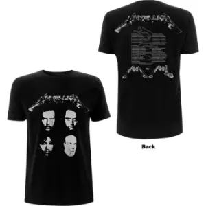 Image of Metallica - 4 Faces Unisex XX-Large T-Shirt - Black