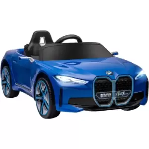 Image of Homcom - bmw i4 Licensed 12V Kids Electric Ride-On Car w/ Remote Control - Blue - Blue