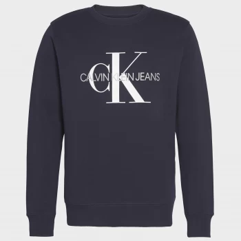 Image of CK Jeans Mens Iconic Monogram Sweatshirt - Night Sky - S