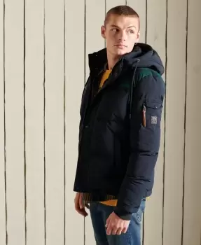 Image of Superdry Mens Quilted Everest Jacket Navy / Eclipse Navy - Size: Xxl