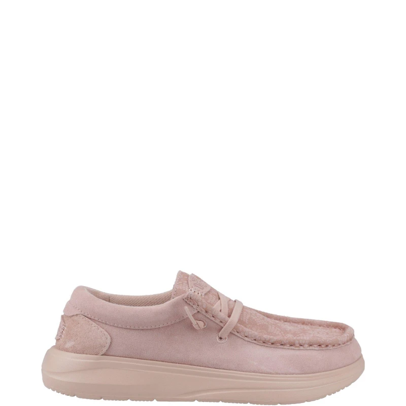 Image of HEYDUDE Womens Wendy COMF Shoe in Light Pink Size: 8 Light Pink Female 8
