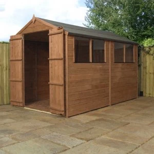 Image of Mercia Pressure Treated Shiplap Apex Shed - 10 x 6ft