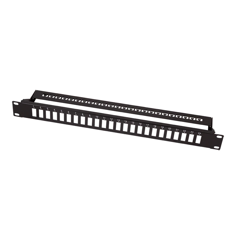 Image of LogiLink Fiber Optic Panel for 24 SC-Duplex or LC-Quad adapter. black