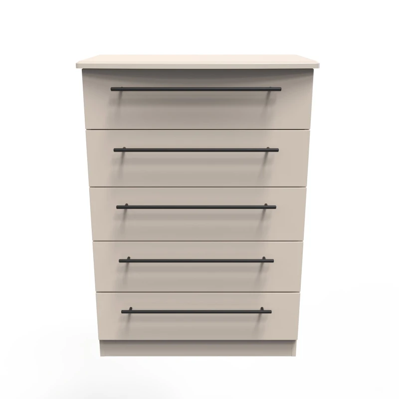 Image of Howard 5 Drawer Chest In Kashmir Matt (Ready Assembled)