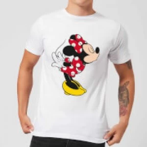 Image of Disney Mickey Mouse Minnie Split Kiss T-Shirt - White - L - Black