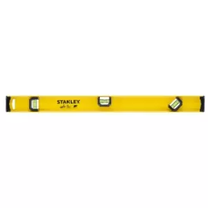 Image of Stanley 600mm Rugged I-Beam Top Reader Spirit Level - Yellow
