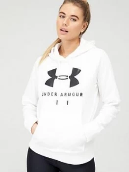 Image of Urban Armor Gear Rival Fleece Sportstyle Graphic Hoodie - White/Black, Size XL, Women