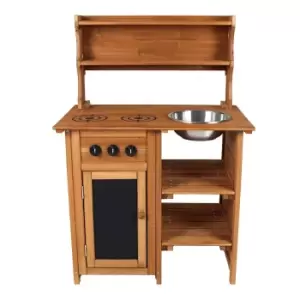 Image of Charles Bentley Childrens Wooden Mud Kitchen