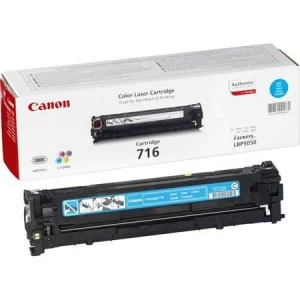 Image of Canon 716 Cyan Laser Toner Ink Cartridge