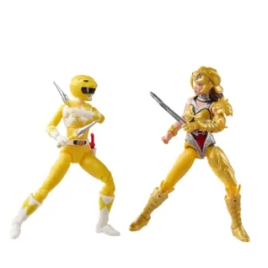 Image of Hasbro Power Rangers Lightning Collection Mighty Morphin Yellow Ranger Vs. Scorpina 2-Pack Action Figure