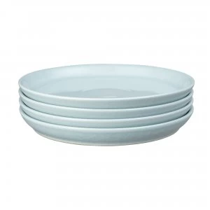 Image of Intro Pale Blue Set Of 4 Coupe Dinner Plate