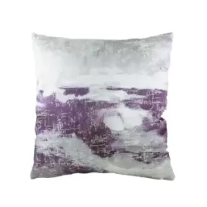 Image of Evans Lichfield Landscape Cushion Cover (43cm x 43cm) (Steel Grey/Purple)