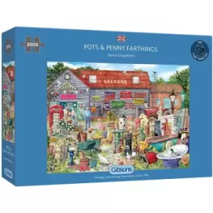 Image of Pots and Penny Farthings Jigsaw Puzzle - 2000 Pieces