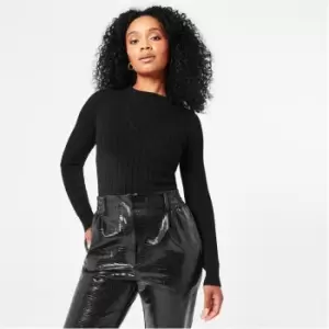 Image of Biba Contour Knit Top - Black