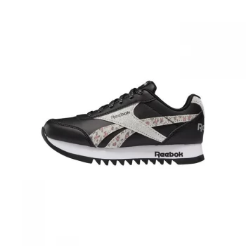 Image of Reebok Royal Classic Jogger 2 Platform Shoes - Core Black / Silver Metallic /
