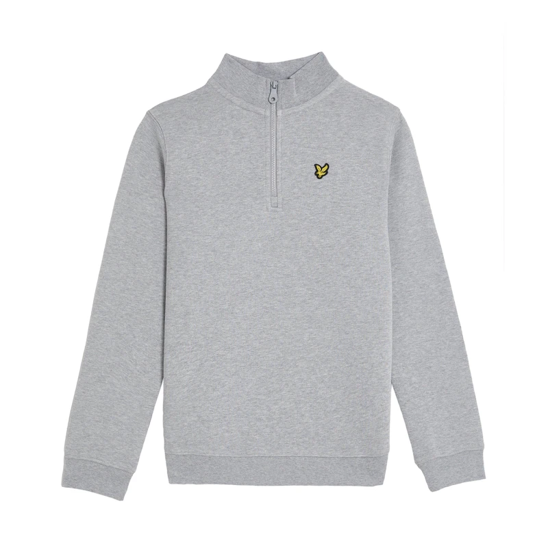 Image of Lyle and Scott quarter Zip Fleece Juniors - Grey Grey 5 - 6 Years