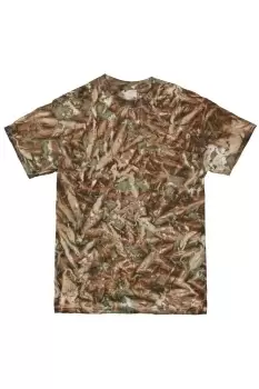 Image of Short Sleeve Tie Dye Camo Pattern T-Shirt