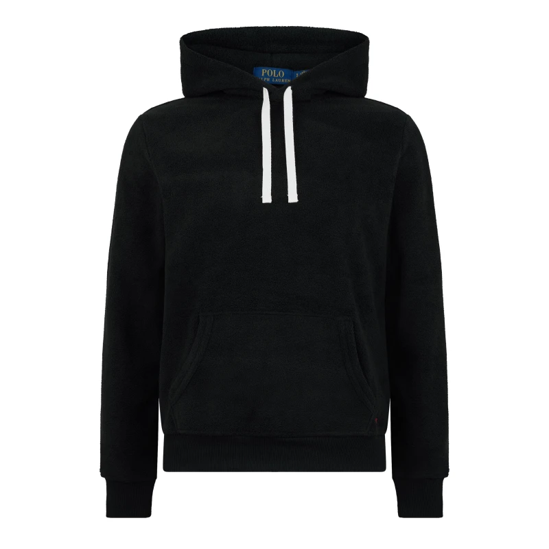 Image of Ralph Lauren Fleece Lounge Hoodie - Black S