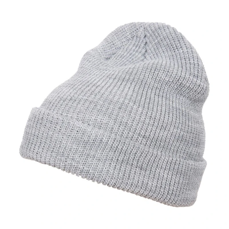 Image of Flexfit Flexfit Men Knitted Long Beanie in Grey Grey One Size Male 5063300286470