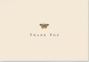 Image of Thank You Notes Gold Butterfly by Inc Peter Pauper Press