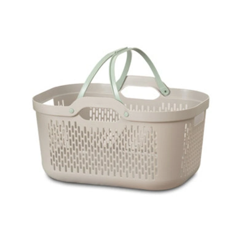 Image of Addis Signature Laundry Basket With Carry Handles Mushroom WGXCY Unisex