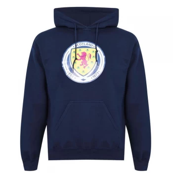 Image of Source Lab Logo Over The Head Scotland Hoodie - Navy