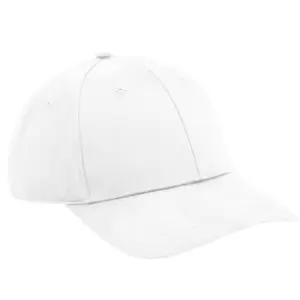 Image of Beechfield Urbanwear 6 Panel Snapback Cap (One Size) (White)