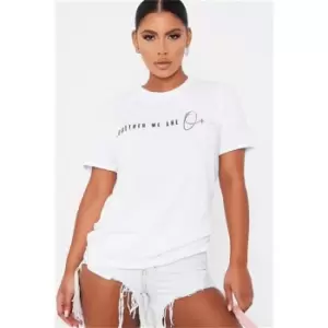 Image of I Saw It First Charity Together We Are One Oversized Tshirt - White