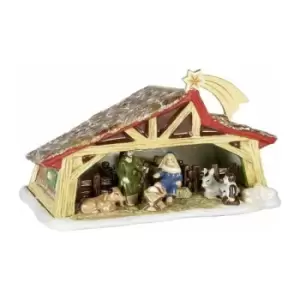 Image of Villeroy & Boch Toy's Memory Scene, Decorative Nativity Set for Under Your Christmas Tree, Hard-Paste Porcelain, Multi-Coloured, 27 x 16 x 16 cm,