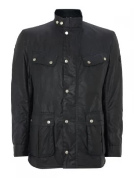Image of Mens Barbour Wax International Duke Jacket Blue