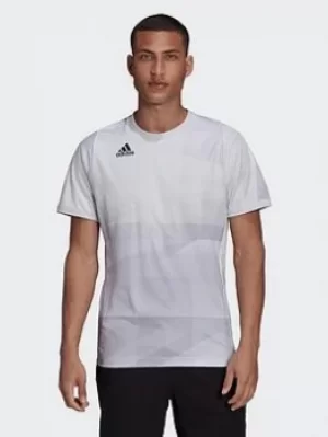 Image of adidas Freelift Tokyo Heat.rdy Tennis T-Shirt, Blue/White Size M Men