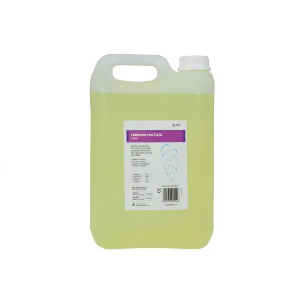 Image of QTX QTX 5L Fog Fluid Yellow Non-Toxic for Fog Machine up to 900W ST-FOG-5L
