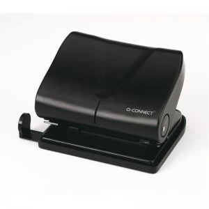 Image of Q Connect Hole Punch Medium Duty Black