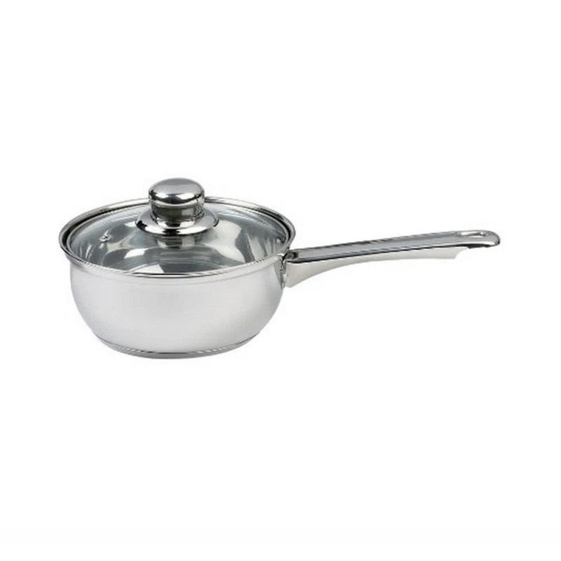 Image of Haden 16cm Essential Induction Saucepan with Glass Lid silver-coloured ONE SIZE
