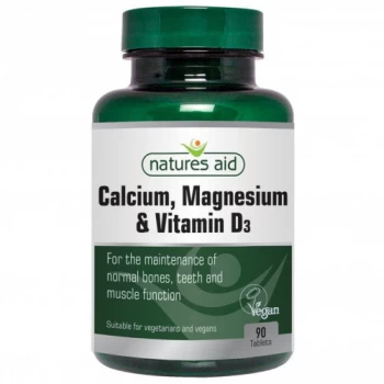 Image of Natures Aid Calcium Magnesium & D3 Tablets - 90s (Case of 10)