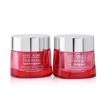 Image of Estee LauderNutritious Super-Pomegranate Day & Night Radiance Set: Moisture Creme 50ml+ Night Creme/Mask 50ml 2pcs