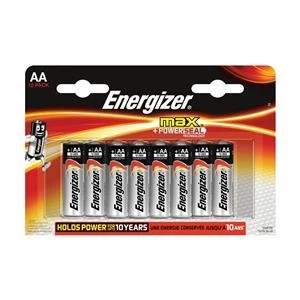 Image of Original Energizer Max AA Alkaline Batteries Pack of 12 Batteries